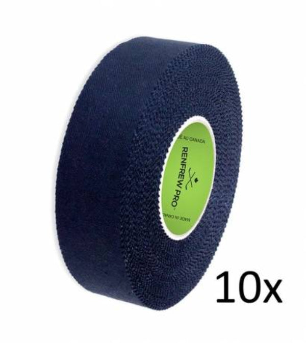 10x Nastro per racchette Renfrew Pro 24mm x 45m nero Nastro per racchette Pro 24mm x 45m nero